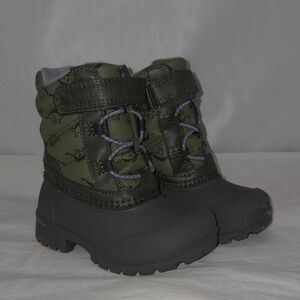 Carter's Green and Black Kids Snow Boots